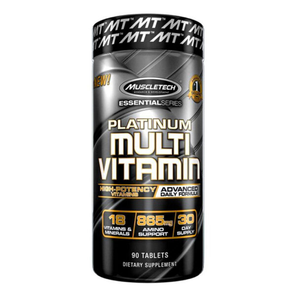 Platinium Multivitamin Muscletech - Multivitaminico avanzado - 90 tabletas