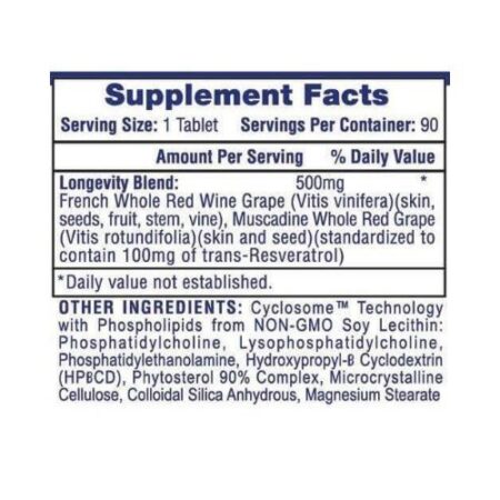 Resveratrol - 90 Caps - HiTech - Imagen 2